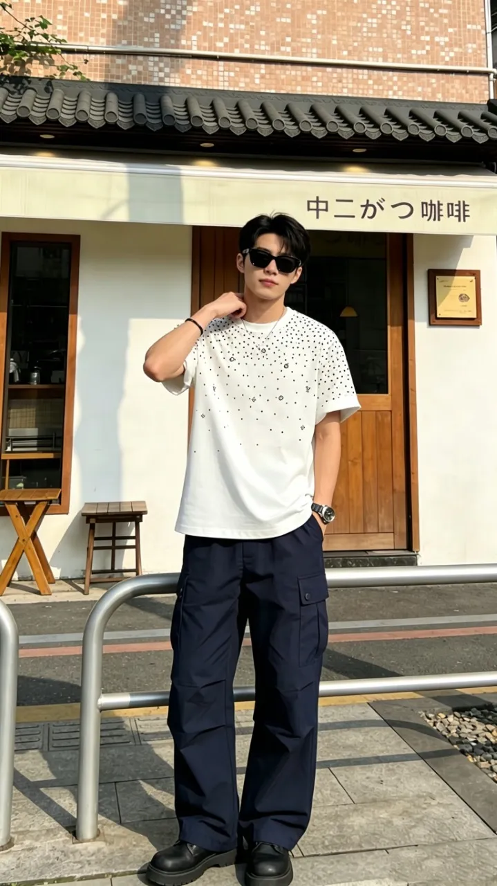 Louis Vuitton/Louis Vuitton starry printed short sleeves